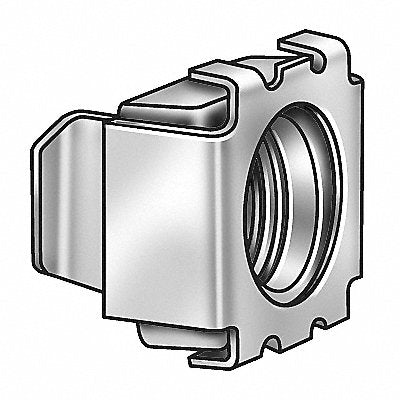 GRAINGER 1LBE6 Cage Nut Pln #10-32 .063x.52 PK25