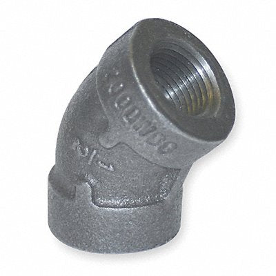 GRAINGER 1LBK4 45 Elbow Malleable Iron 2 in NPT