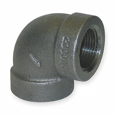 GRAINGER 1LBV1 90 Elbow Malleable Iron 3 in FNPT