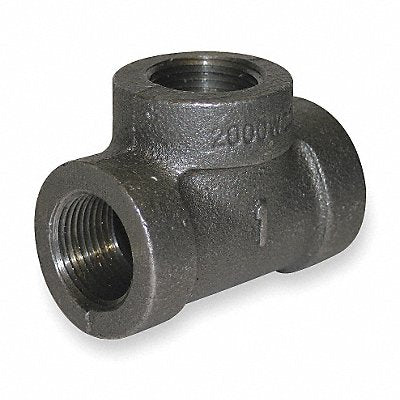 GRAINGER 1LBX5 Tee Malleable Iron 3/4 in Pipe Size FNPT