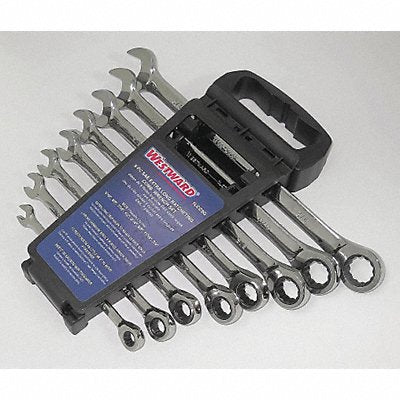 WESTWARD 1LCC9 Combination Wrench St CV Steel Chrome Standard