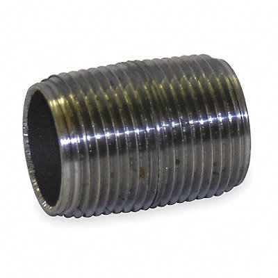 GRAINGER 1LMJ2 Black Close Pipe Nipple Threaded 1