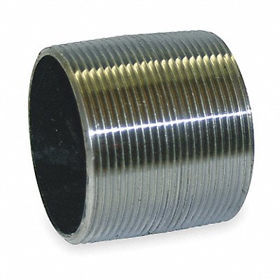 GRAINGER 1LMU6 Black Close Pipe Nipple Threaded 2