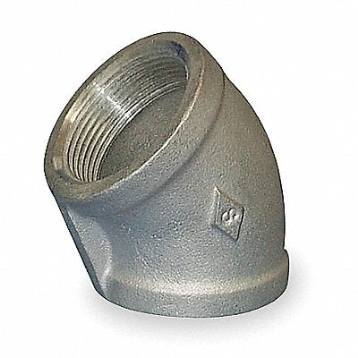 GRAINGER 4381030910 45 Elbow 304 SS 4 in FNPT Class 150