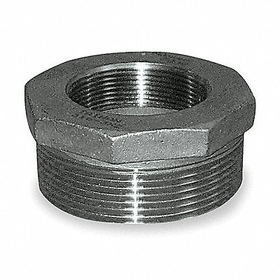 GRAINGER 4381031280 Hex Bushing 304 SS 2 x 3/8 in NPT