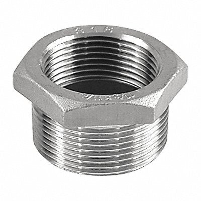 GRAINGER 400B113N038014 Hex Bushing 304 SS 3/8 x 1/4 in NPT