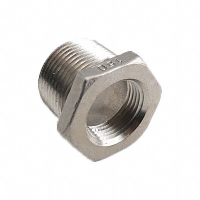 GRAINGER 600B113N114010 Hex Bushing 316 SS 1 1/4 x 1 in NPT