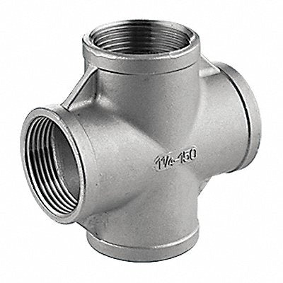 GRAINGER 400X111N010 Cross 304 SS 1 in Pipe Size Female NPT