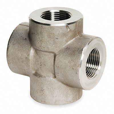 GRAINGER 4307001024 Cross 304 SS 2 in Pipe Size Female NPT