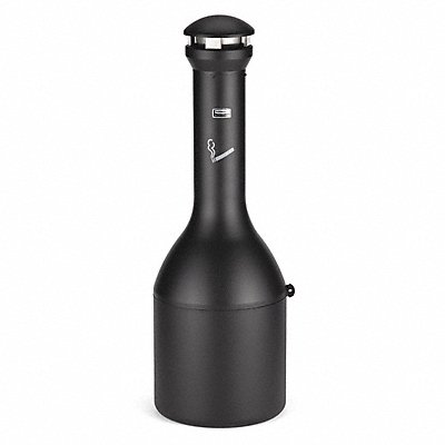 RUBBERMAID COMMERCIAL PRODUCTS FG9W3300BLA D0202 Cigarette Receptacle 4-3/32 gal Black