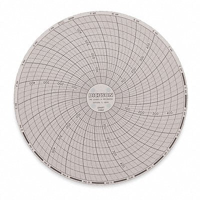 DICKSON C662 J2668 Circular Paper Chart 24 hr 60 pkg