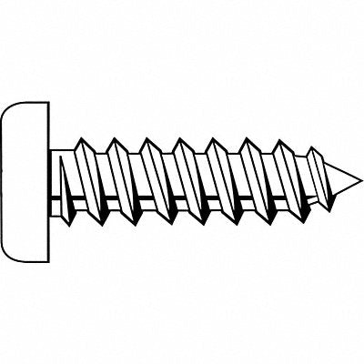 GRAINGER SMQPI1201500100P Screw Size #12 3R Zinc 1.5 L PK100