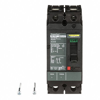 SQUARE D HDL26100 Circuit Breaker 100A 2P 600VAC HD