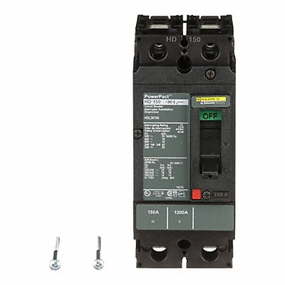 SQUARE D HDL26150 Circuit Breaker 150A 2P 600VAC HD