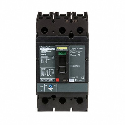 SQUARE D JDL36150 Circuit Breaker 150A 3P 600VAC JD