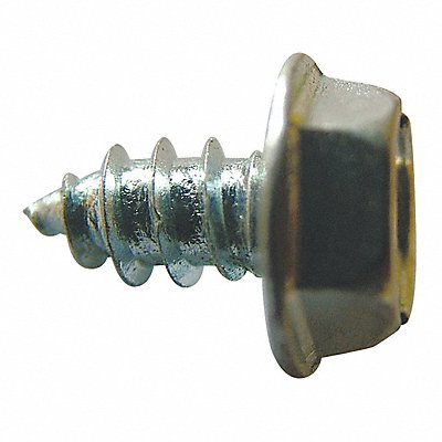 GRAINGER U281000160062 Screw Size #8 ZP SLT 5/8 L PK100