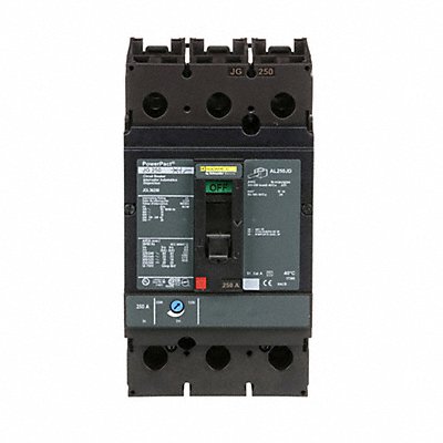 SQUARE D JGL36250 Circuit Breaker 250A 3P 600VAC JG