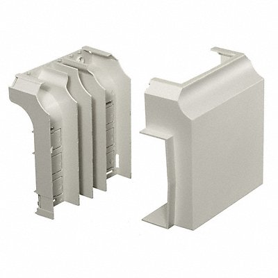 HUBBELL WIRING DEVICE-KELLEMS PB3TCBCA Tee Base and Cover White PVC Tees