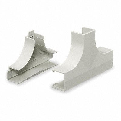 HUBBELL WIRING DEVICE-KELLEMS PL1TCBC Tee Base and Cover White PVC Tees