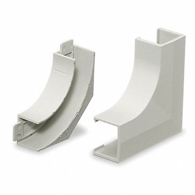 HUBBELL WIRING DEVICE-KELLEMS PP1FEBC Flat Elbow Base and Cover White