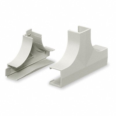HUBBELL WIRING DEVICE-KELLEMS PP1TCBC Tee Base and Cover White PVC Tees