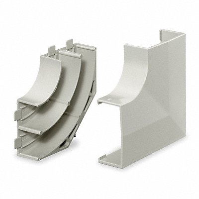 HUBBELL WIRING DEVICE-KELLEMS PW2FEBC Flat Elbow Base and Cover White