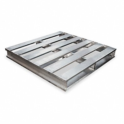 GRAINGER 1MCU2 Aluminum Pallet 48L X 48-1/4 W X 6 In H