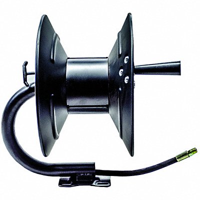 GRAINGER ARREEL100 Hand Crank Hose Reel 100 ft 3/8 ID Blck