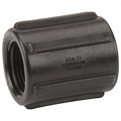 GRAINGER CPLG075 Coupling 3/4 in Schedule 80 FNPT Black
