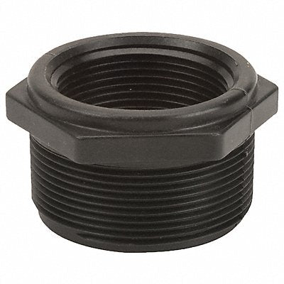 GRAINGER RB200150 Reducing Bushing 2 x 1 1/2 in Black NPT
