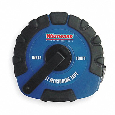 WESTWARD 1MKT8 Long Tape Measure 3/8Inx100 ft Steel