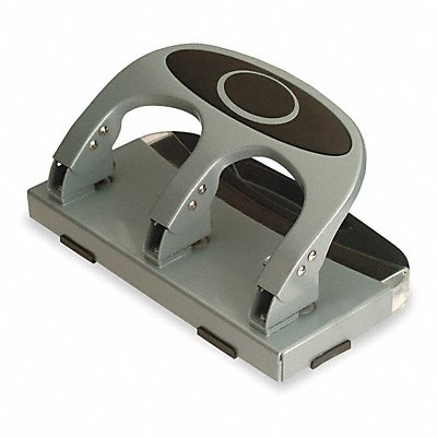 OFFICEMATE 90100 Heavy Duty Paper Punch Three Hole Silver