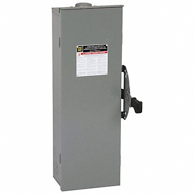 SQUARE D DTU363RB Safety Switch Non Fusible 100 A Steel