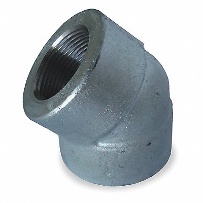 GRAINGER 1MPE5 45 Elbow Forged Steel 1 Pipe Size NPT