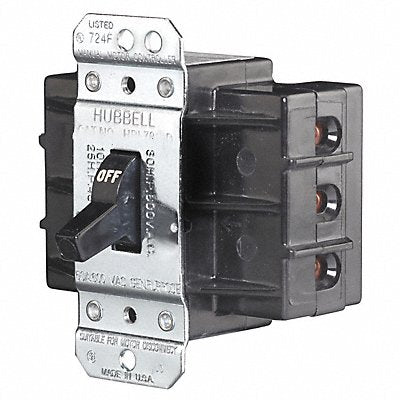 HUBBELL KELLEMS HBL7863D ManualMotorSwtch No Enclosure Toggle Switch