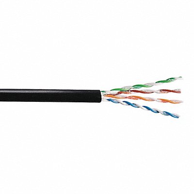 GENSPEED 7133807 Data Cable Cat 6 23 AWG 1000ft Black