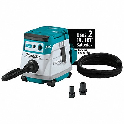 MAKITA XCV21ZX Cordless Dust Extractor Air Flow 74 cfm