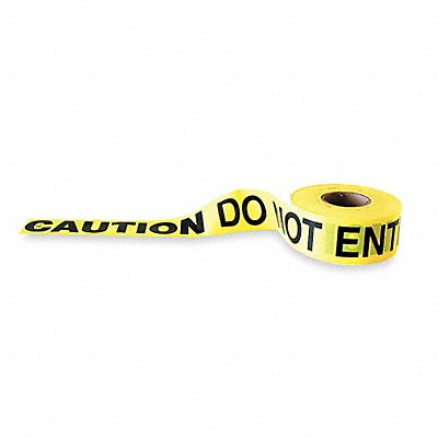 GRAINGER 1N956 Barricade Tape Yellow 1 000 ft L 3 in
