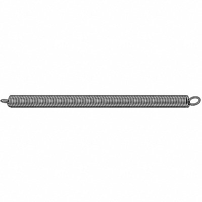 GRAINGER 1NAL7 Extension Spring Utility 302 SS 2 1/2 OAL PK3