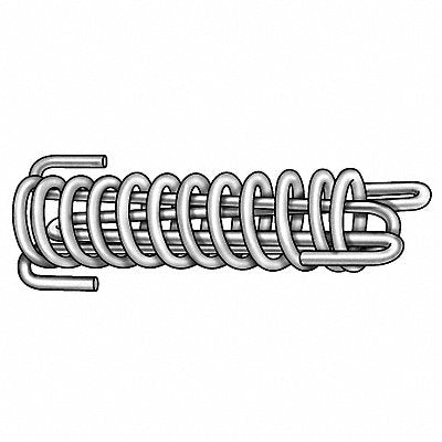 GRAINGER 1NBT1 Extension Spring Safety Drawbar Stl 8 1/2 OAL