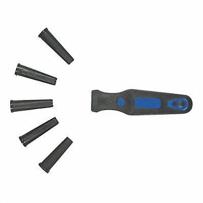 WESTWARD 1NFW5 File Handle 4 In L Rubber Ergo Handle