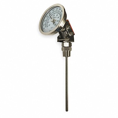 GRAINGER 1NGA8 Bimetal Thermometer 3 In Dial 0 to 250F