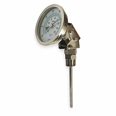 GRAINGER 1NGA4 Bimetal Thermometer 3 In Dial -20 to 120F