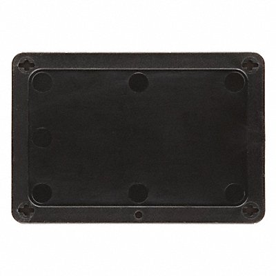 BRADY 41921 Blank Tag Plastic 3 1/5in H 4 5/7in W Blck