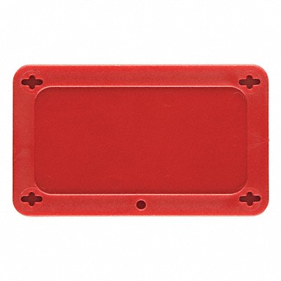 BRADY 41924 Blank Tag Plastc 2 1/5in H 3 5/7in W Red