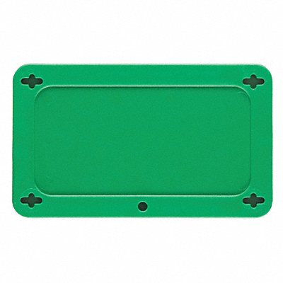 BRADY 41928 Blank Tag Plastc 2 1/5in H 3 5/7in W Grn