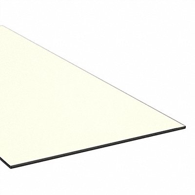 GRAINGER 1NRC7 Plastic Sheet PEI 12 x12 0.375 T Ambr Opaq