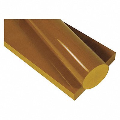 GRAINGER 1NRY6 Plastic Sheet PAI 12 x48 0.5 T Ambr Opaque