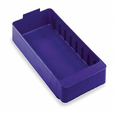 QUANTUM STORAGE SYSTEMS QED401BL D5564 Drawer Bin Blue Polystyrene 2 1/8 in