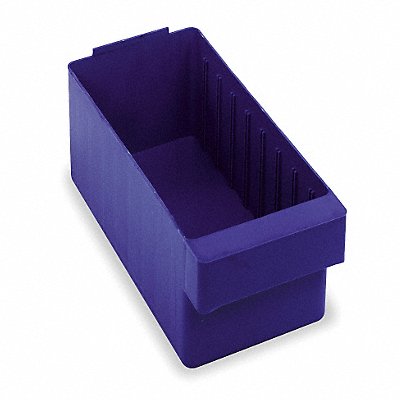 QUANTUM STORAGE SYSTEMS QED601BL F1577 Drawer Bin Blue Polystyrene 4 5/8 in